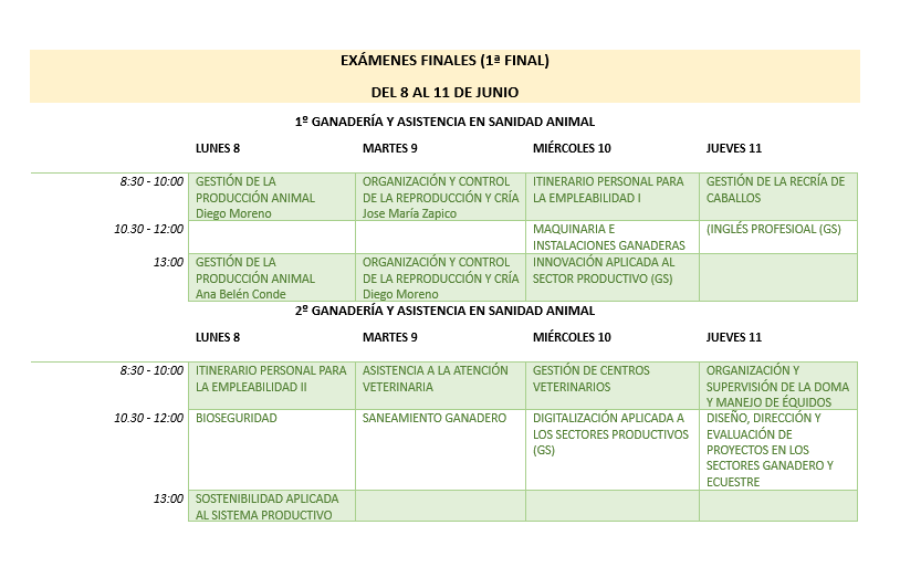 EXAMENES GASA 2026